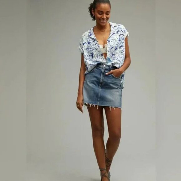 π¨ 50% OFF BUNDLES! π¨ NWT MAEVE by ANTHROPOLOGIEβ Classic Surf Shirt - Picture 6 of 11